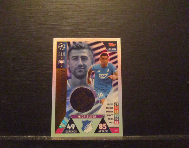 Kerem Demirbay - UEFA Champions League Match Attax 2018/19 Original Trading Card #403