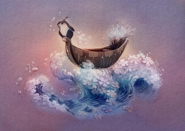 Carte postale Bateau Onirique