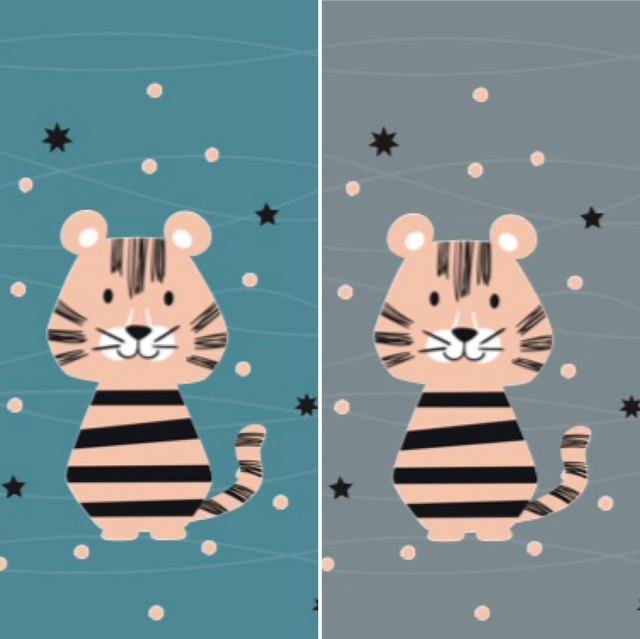 French Terry Panel 40x50 Tiger 