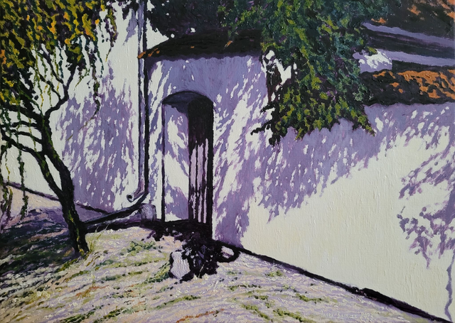 Eremy pokamedulskie na Bielanach II, 50x70, olej, płótno, 2023