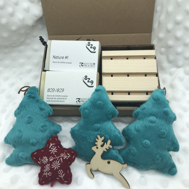 Coffret 2 savons 1 porte-savon