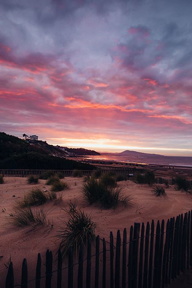 Bidart - Sunset aux embruns