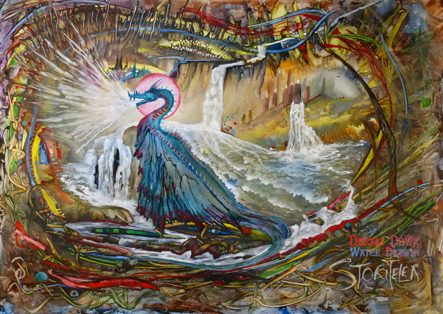 Water Dragon : Poster Print A3