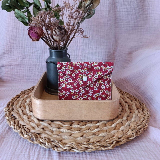 Pochette Orchidées Rouge