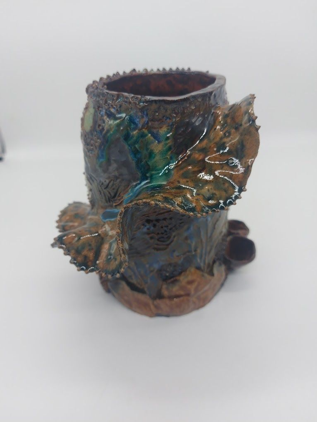 Small Ceramic Coral Vase 