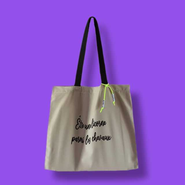 Tote bag Être une licorne