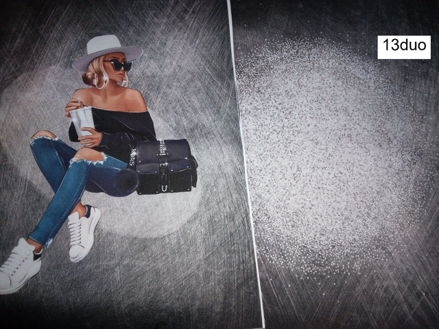 Double Panneau Femme en polyester - 40x50cm  