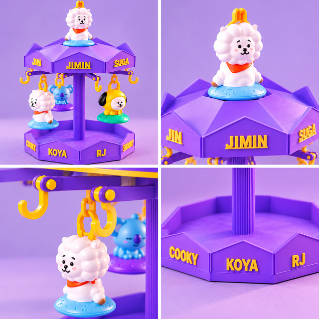 Carrusel Giratorio BT21 BTS – Expositor Fantasía