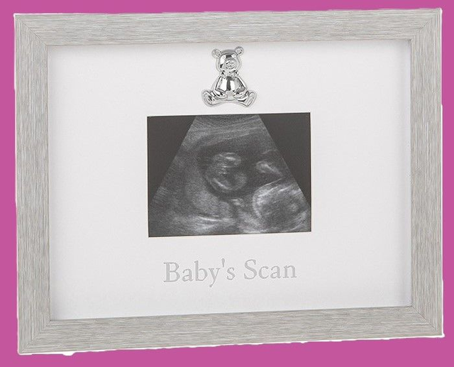 Beautiful baby Scan photo frame with embellishment.