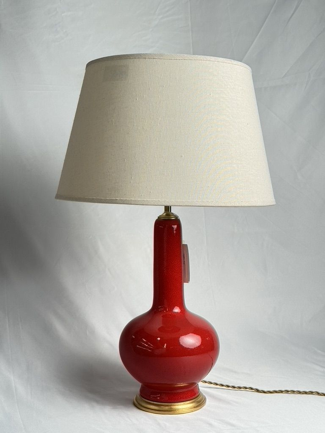 LAMPARA DE CERAMICA CON PANTALLA