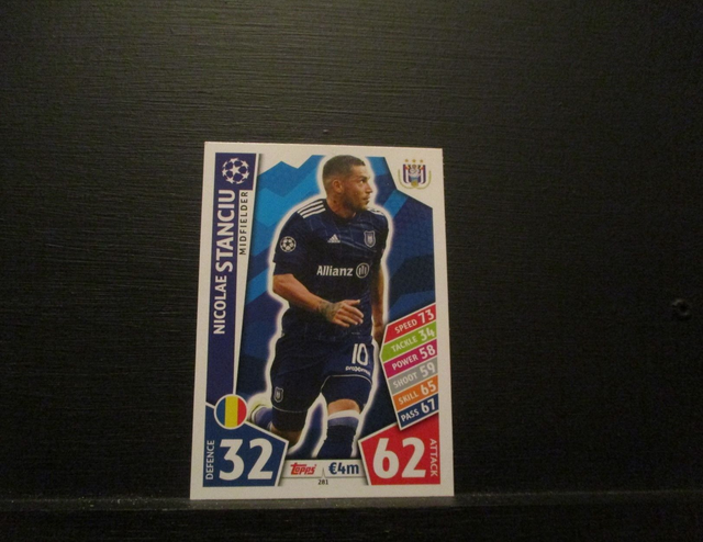 Nicolae Stanciu - UEFA Champions League Match Attax 2017/18 Original Trading Card #281