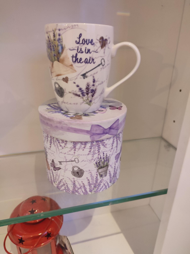 Mug lavande+boite 