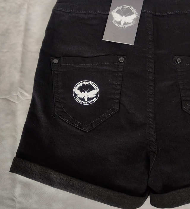 Short en Jean Taille haute "Moro-Sphinx"