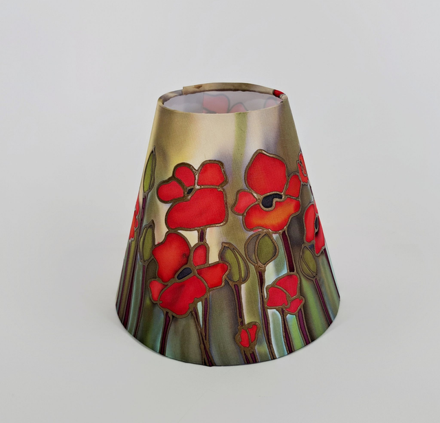 WIld Popppies small cone shade 