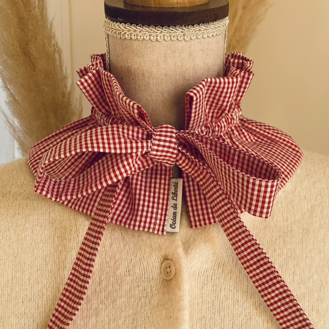 Prévent - Col victorien noeud lavallière fait main