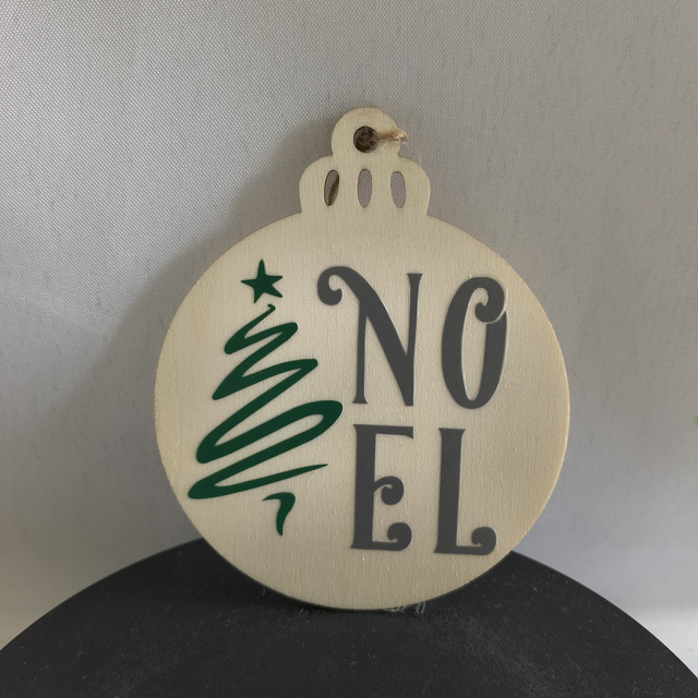 Noël boule noël gris