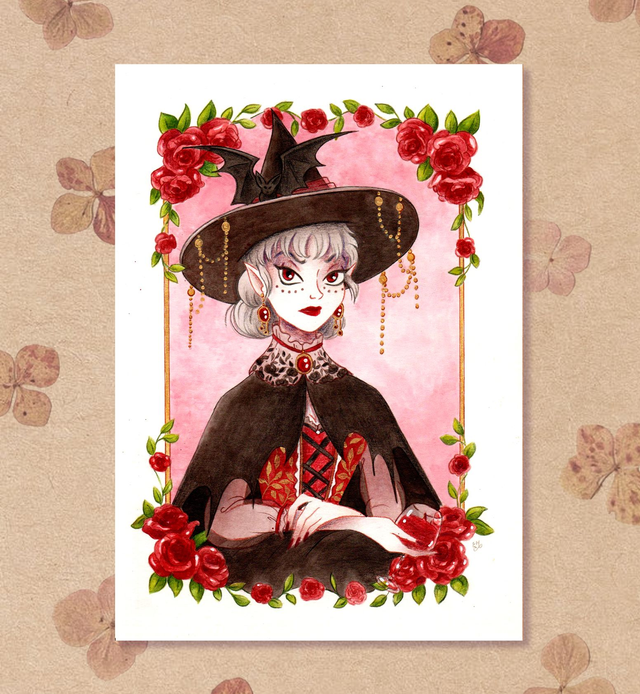 Dernière chance - Impression A4 Sorcière Vampire ✨️