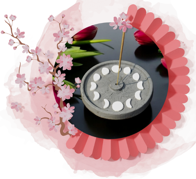 Porte-encens Phases Lunaires