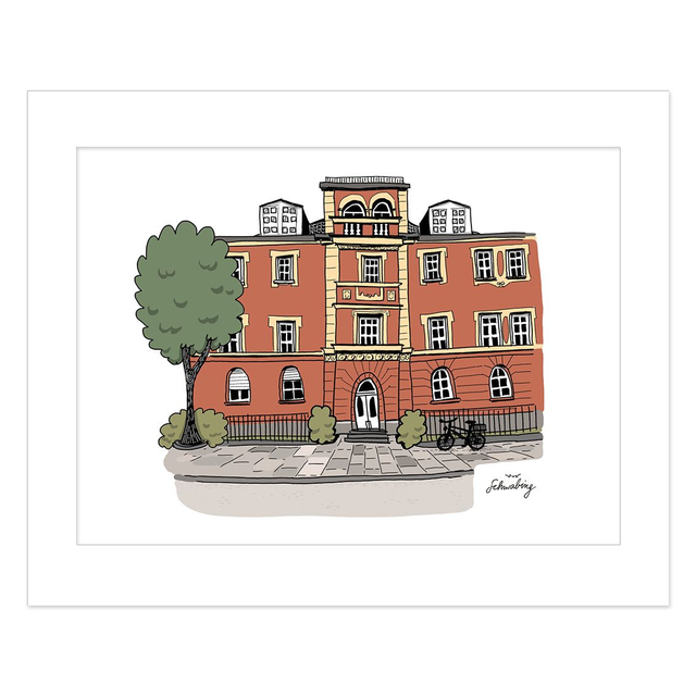 Kaiserplatz, rotes Haus, Altbau