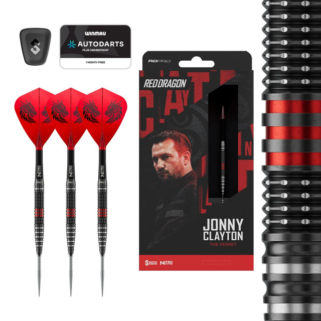 Red Dragon Steeldarts Jonny Clayton RD-Pro Switch Point 90% Tungsten
