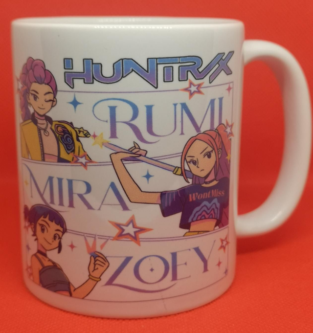 Custom Unofficial Printed K-Pop Demon Hunters Huntrix 11oz Boxed Mug. 