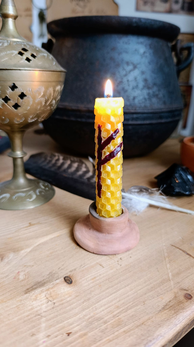 Bougie d'intention runique