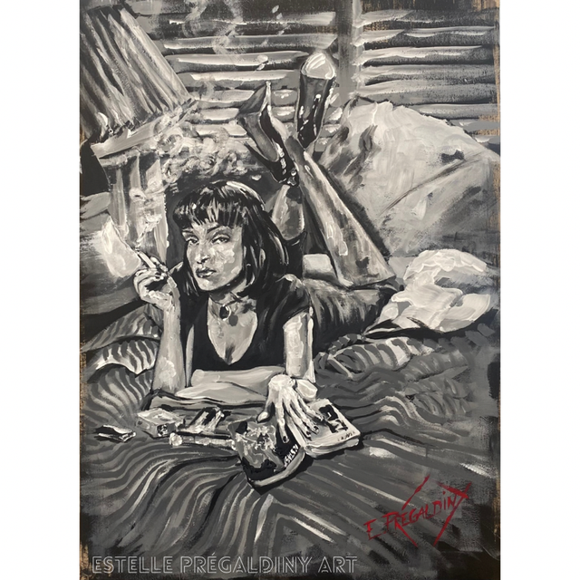 « Uma », Pulp Fiction, Acrylique