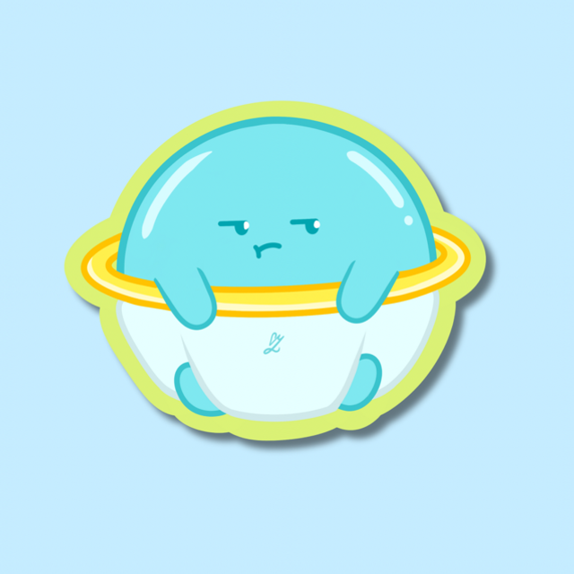 Sticker Grumpy saty