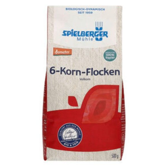 Spielberger 6-Korn Flocken 500g Packung