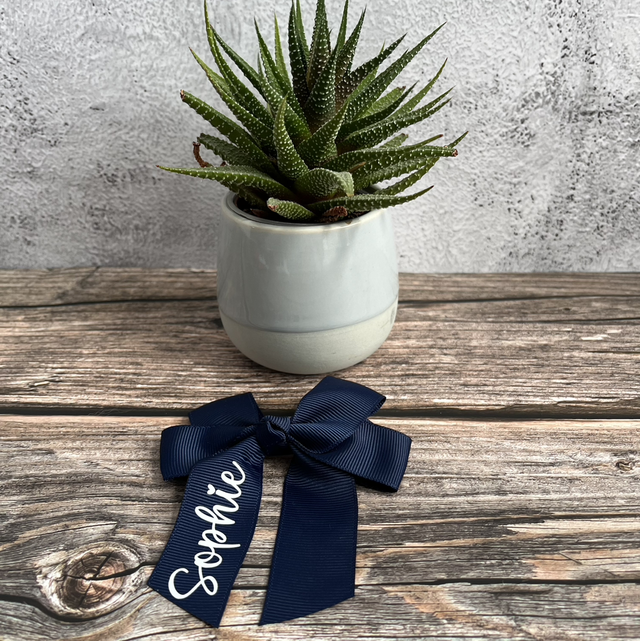 Personalised School Hair Bow