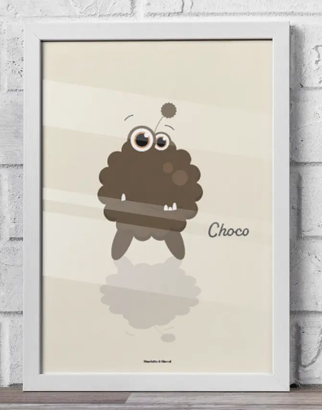 13 - Carte postale enfant monstre