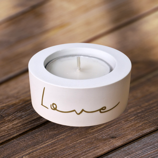 Teelichthalter "Love"