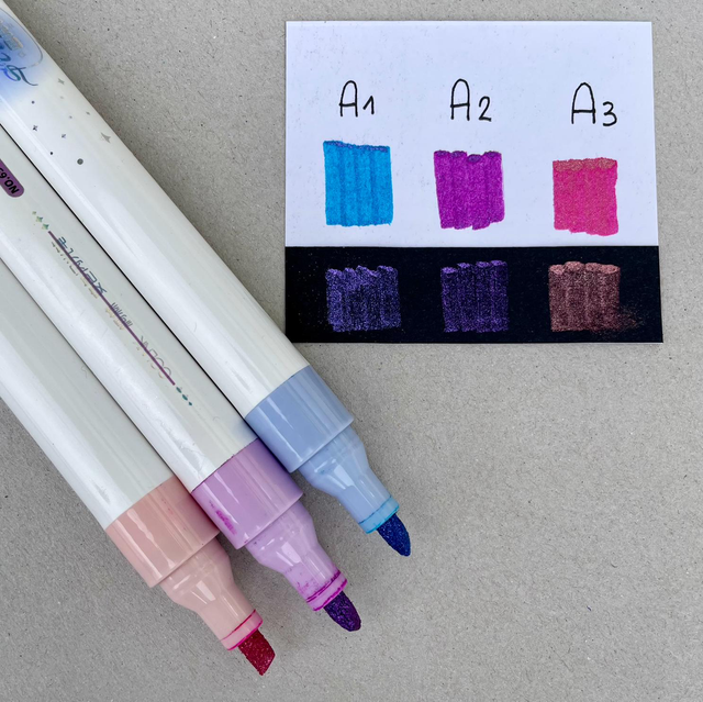 Stifte Glitter A1-A3