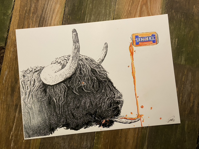 A wee sip limited edition print 