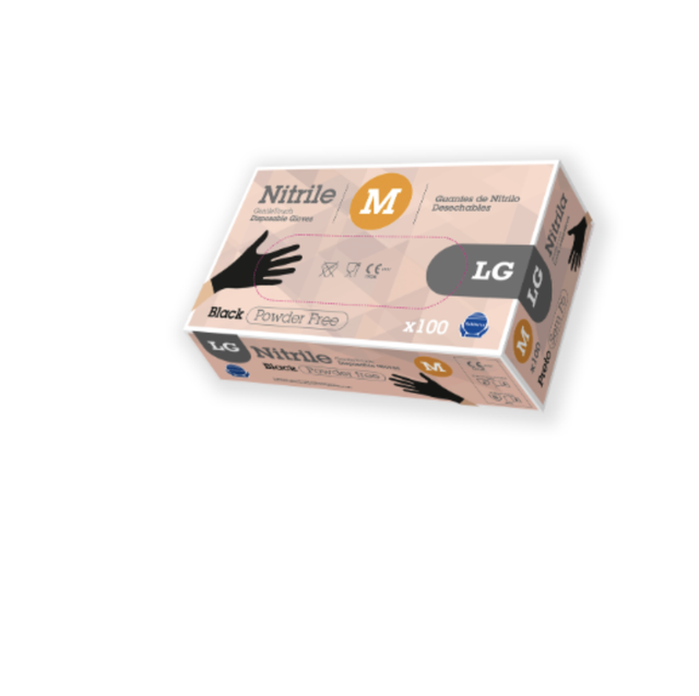 NITRILO GENTLE TOUCH NEGRO 3,5 Gr L. 1000 Uds 