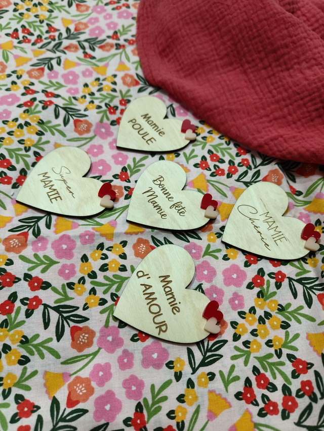 Magnet -COEUR - MAMIE CHÉRIE