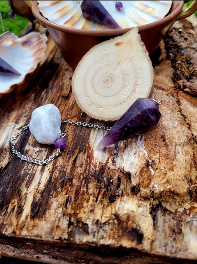 Pendule en pointe - Améthyste 3.5cm