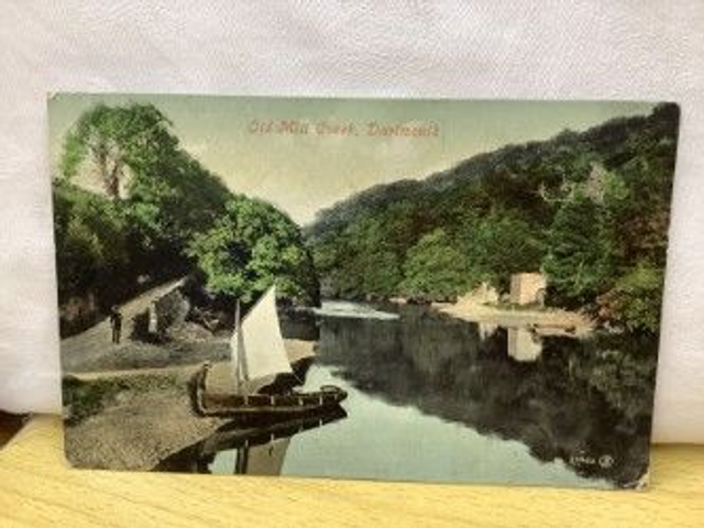 Dartmouth, Old Mill Creek, Devon, Posted 1907 Valentine&#039;s Series Postcard. Our ref No. R322 £2.25