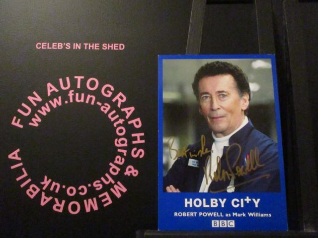 Robert Powell (Mark Williams) Authentic Autographed Holby City 6x4 Cast Card