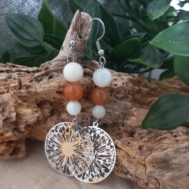 Boucles d&#039;oreilles orange