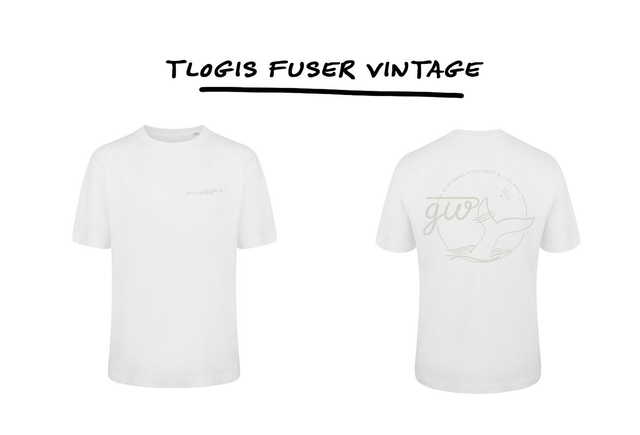TLOGIS FUSER VINTAGE TEE UNISEX GLASSY WHT