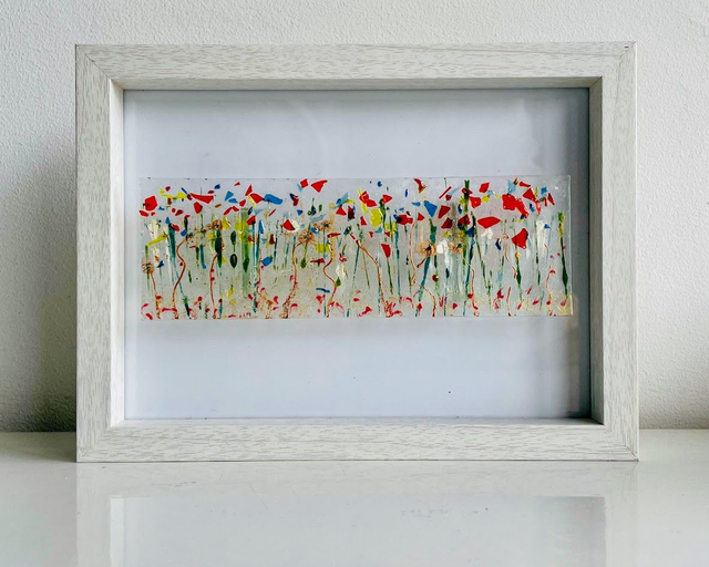 Bloem paneel - kleurig wilde bloemenveld