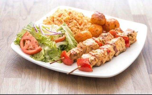 Assiette BROCHETTE POULET