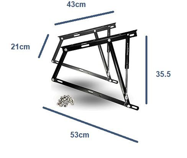 COMPASES CON HIDRAULICOS PARA CANAPE ABATIBLE