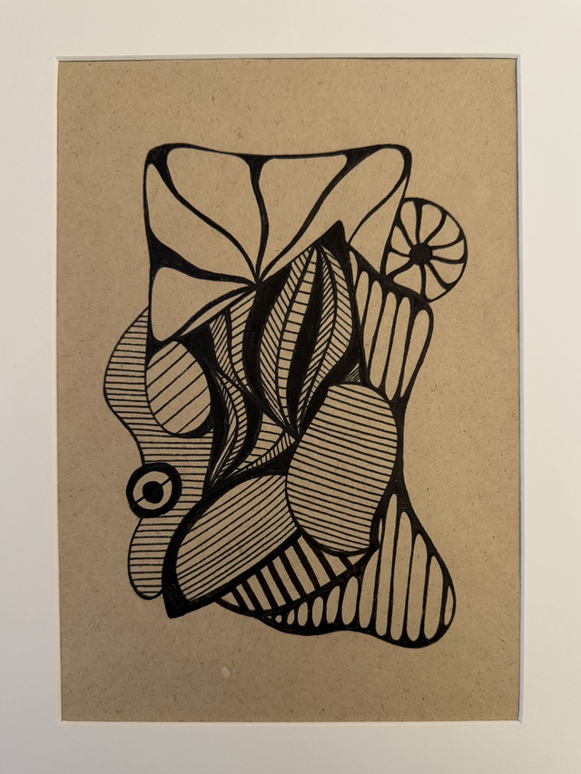 Dessin sur papier artisanal 