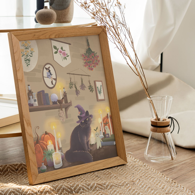 "L'atelier de la Sorcière" Affiche A4 ou 30x40cm