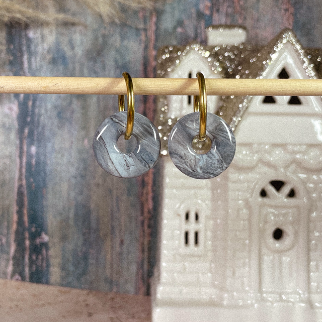 Boulons - effet marbre (sans créoles)