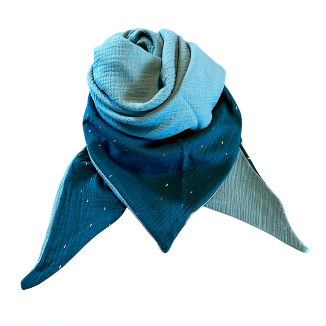 XXL-Musselintuch "Romy", dark green - bottle green