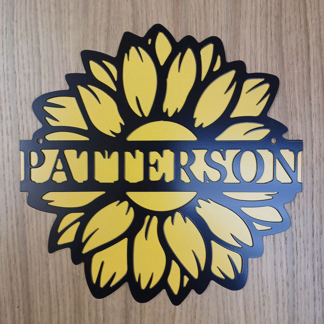 Patterson Sunflower Monogram
