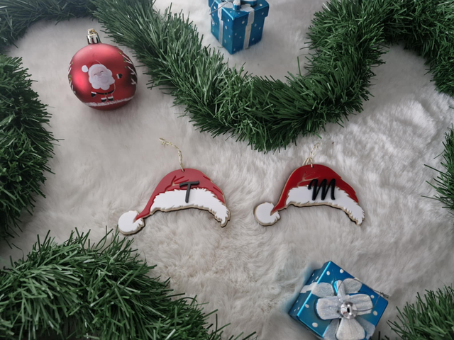 Suspension bonnet de Noël personnalisée